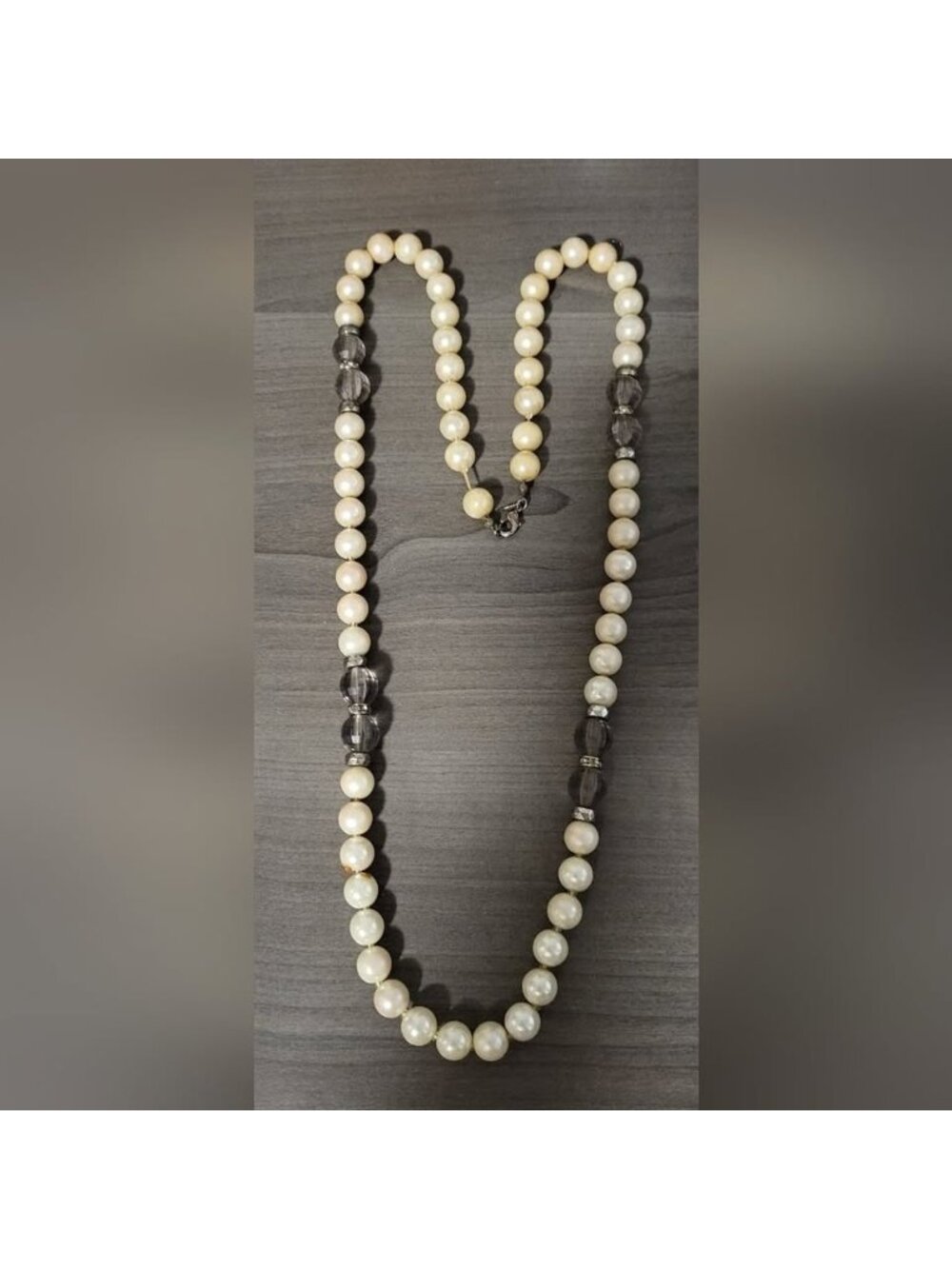 Vintage pearl glass bead necklace Avon Colab by Josef Hodosh.